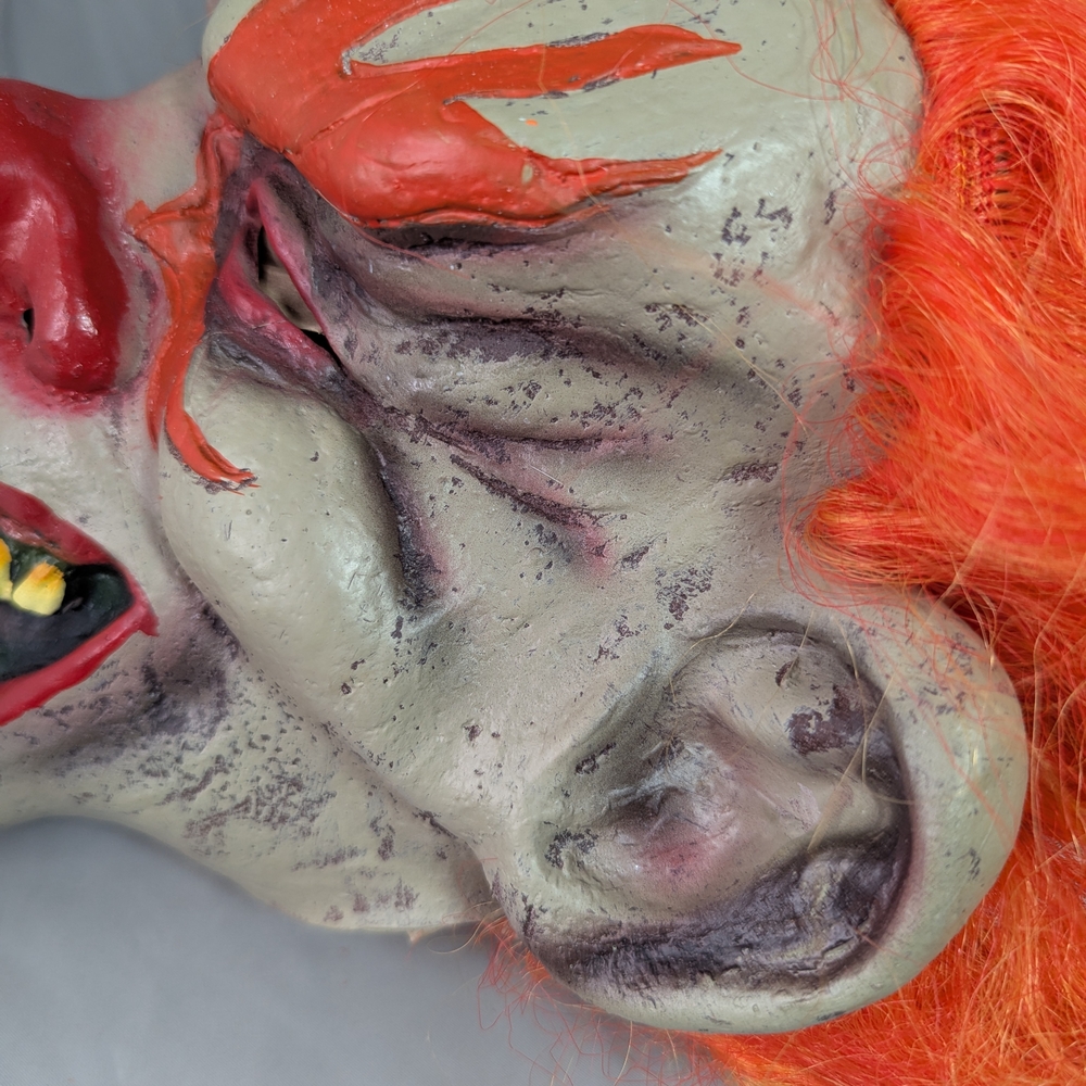 Creepy Clown Mask with Orange Hair With Toile Skirt - Picture 10 of 15